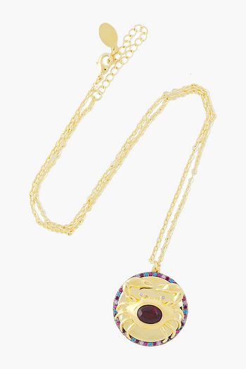 NOIR JEWELRY 14-karat gold-plated crystal earrings