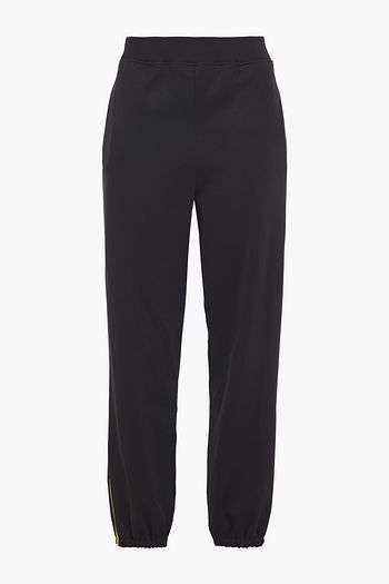 MOSCHINO Embellished tech-jersey track pants