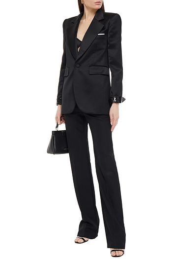 SAINT LAURENT Blazer aus Duchesse-Satin mit Pailletten