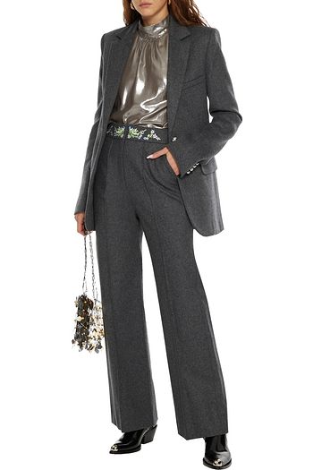PACO RABANNE Wool-blend felt blazer