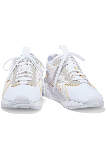 REEBOK X VICTORIA BECKHAM Bolton Sock stretch-knit, leather and suede sneakers
