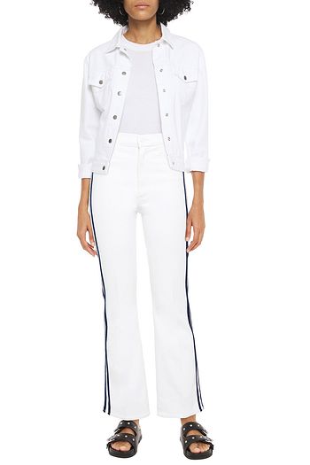 MOTHER Gilia sequined tulle wide-leg pants