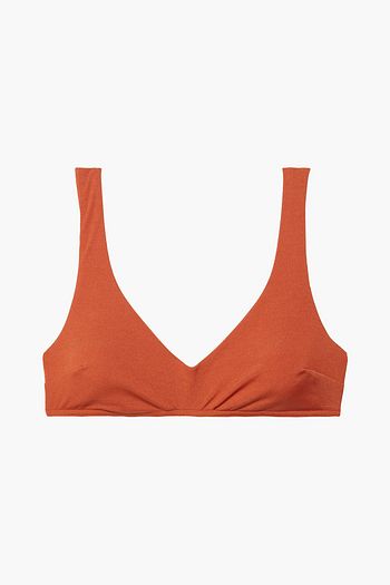 ZIMMERMANN Separates Scoop geripptes Bikini-Oberteil aus Stretch-Satin