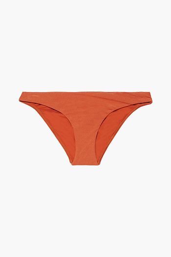 ZIMMERMANN Separates Skinny tief sitzendes geripptes Bikini-Höschen aus Stretch-Satin