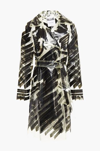 MOSCHINO Printed PVC trench coat