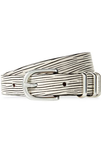 RAG & BONE Jet printed textured-leather belt
