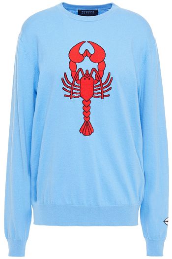 MARKUS LUPFER Mia intarsia cotton sweater