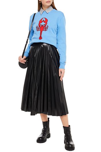 MARKUS LUPFER Mia intarsia cotton sweater
