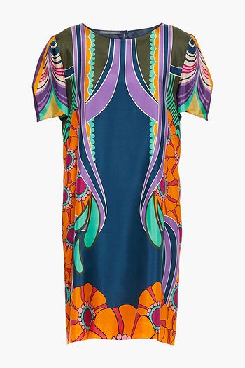 ALBERTA FERRETTI Printed silk mini dress