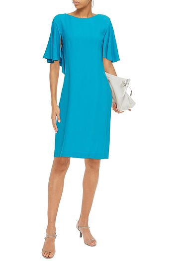 ALBERTA FERRETTI Ruffled crepe dress