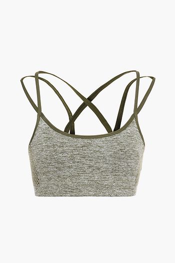 REEBOK X VICTORIA BECKHAM Stretch-jacquard sports bra