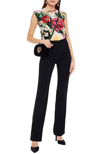 DOLCE & GABBANA Floral-print crepe top
