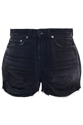 RAG & BONE Maya distressed denim shorts
