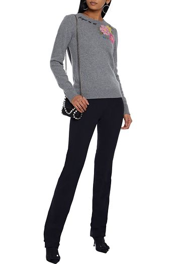 REDVALENTINO Stretch-twill slim-leg pants
