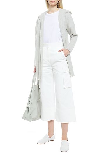 JAMES PERSE Mélange cashmere hooded cardigan