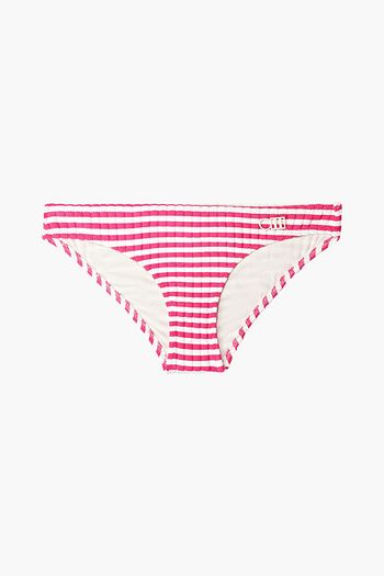 SOLID & STRIPED The Elle striped ribbed low-rise bikini briefs
