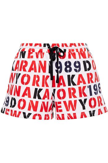 DKNY Printed fleece pajama shorts