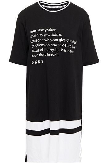 DKNY Printed cotton-blend jersey nightdress