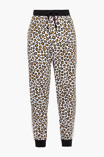 DKNY Leaving Our Mark leopard-print cotton-blend jersey pajama pants