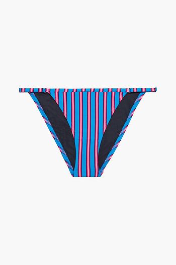 SOLID & STRIPED The Lulu striped low-rise bikini briefs