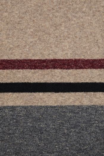 JAMES PERSE Striped mélange knitted scarf