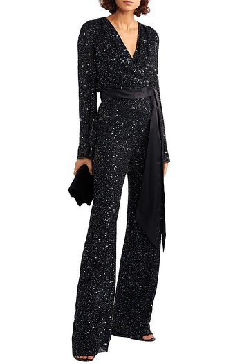 JENNY PACKHAM Arno embellished chiffon wide-leg pants