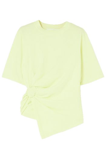 SEE BY CHLOÉ Knotted cotton-jersey T-shirt