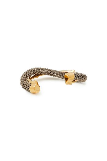 CHLOÉ Gold-tone crystal cuff