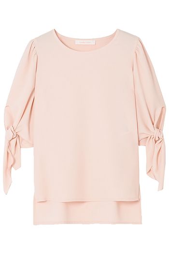 SEE BY CHLOÉ Tie-detailed crepe blouse