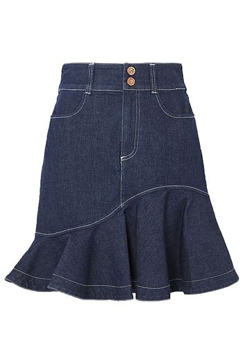 SEE BY CHLOÉ Fluted denim mini skirt