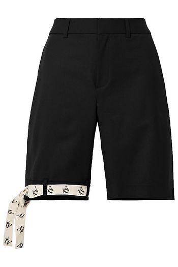 MONSE Canvas-trimmed stretch-wool shorts