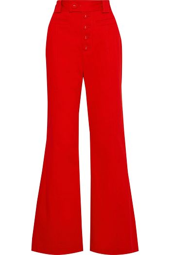 PROENZA SCHOULER Cotton-twill flared pants