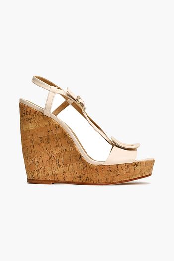 ROGER VIVIER Chips buckle-embellished leather wedge sandals