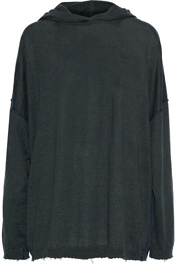 ACNE STUDIOS Oversized-Hoodie aus Leinen in Distressed-Optik