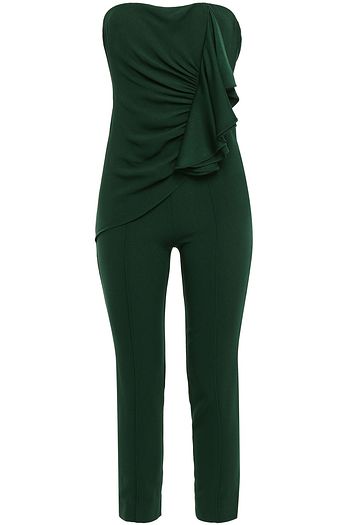 DIANE VON FURSTENBERG Trägerloser Jumpsuit aus Crêpe mit Raffungen