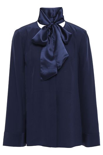 TORY BURCH Schluppenbluse aus Seiden-Cady
