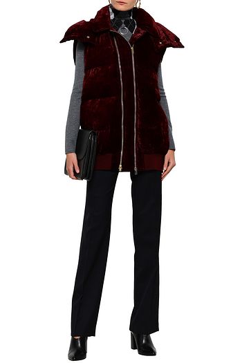 STELLA MCCARTNEY Melissa quilted velvet hooded vest