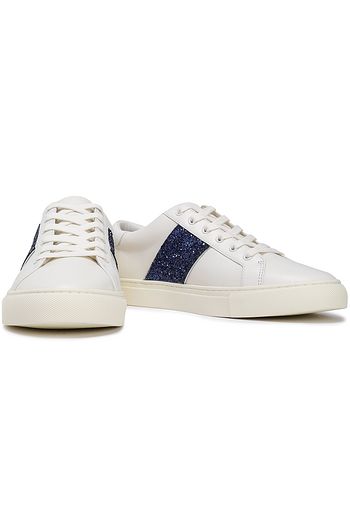 TORY BURCH Embellished leather sneakers