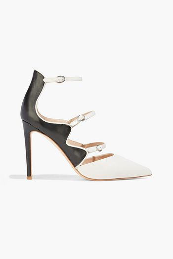 RACHEL ZOE Phoenix two-tone leather pumps
