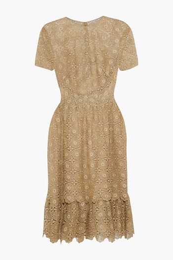 MIKAEL AGHAL Metallic crocheted dress