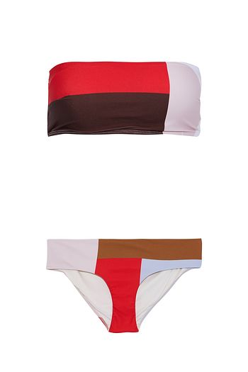 ZIMMERMANN Color-block bandeau bikini