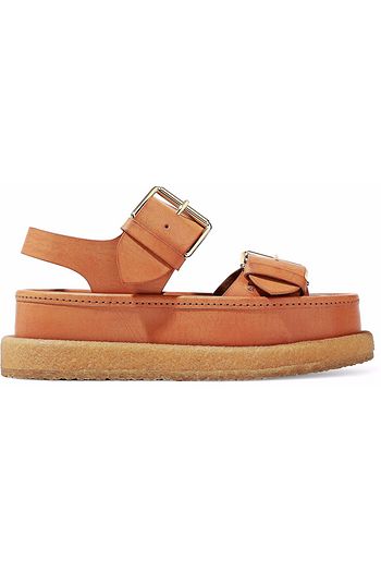 STELLA MCCARTNEY Buckled faux leather platform sandals