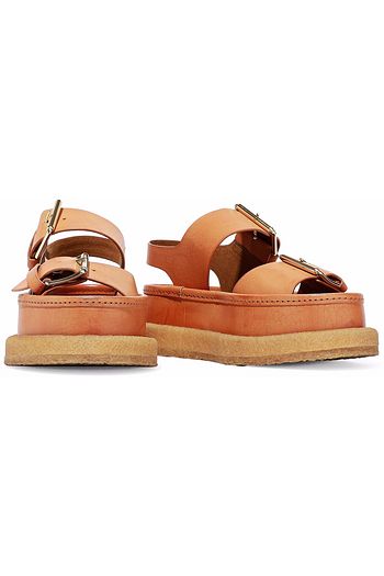 STELLA MCCARTNEY Buckled faux leather platform sandals