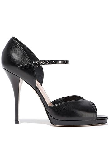 VALENTINO GARAVANI Love Latch Plateau-Pumps aus Leder