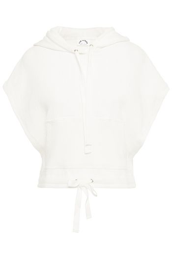 THE UPSIDE Ribbed cotton-jersey hoodie