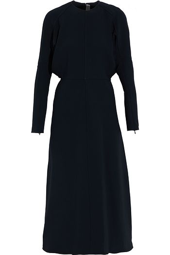 VICTORIA BECKHAM Gathered crepe midi dress
