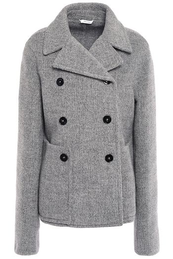 JIL SANDER Double-breasted llama-blend felt coat