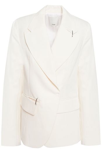 TIBI Asymmetric twill blazer