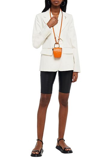 TIBI Asymmetric twill blazer