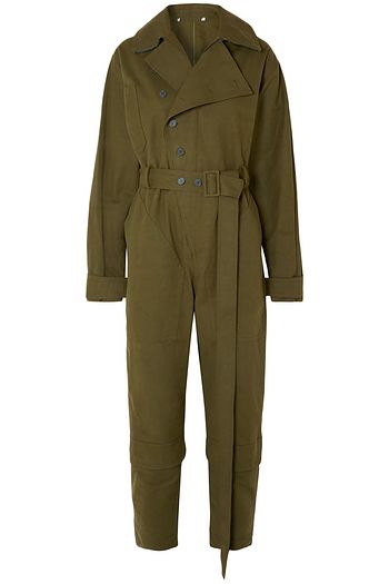 STELLA MCCARTNEY Belted cotton-canvas jumpsuit
